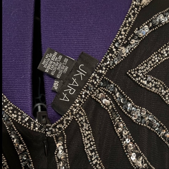 NWT J Kara beaded formal dress, cocktail dress, petite, size 16p, weddin… - Picture 7 of 8